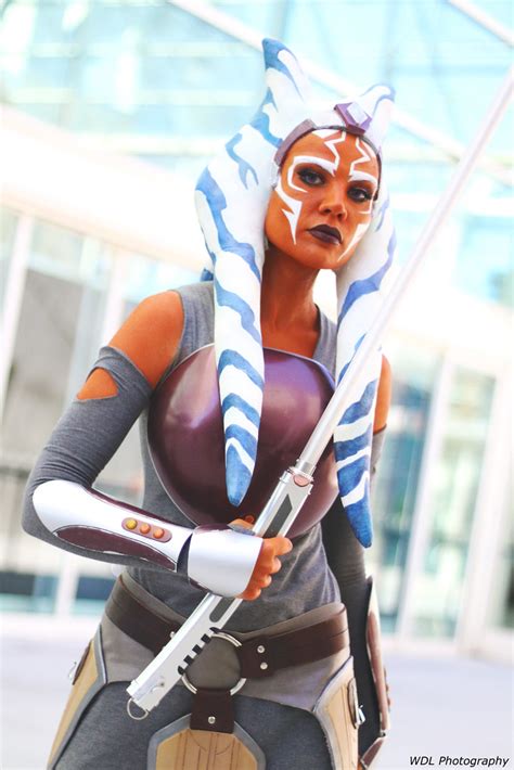 ahsoka cosplay porn|Ahsoka Tano cosplayer fucking Mandalorian in the woods